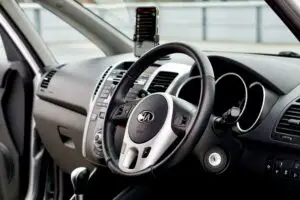 The interior of Kia's vehicle